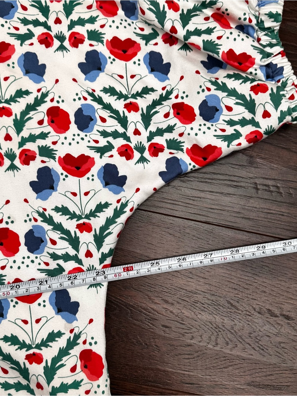 Emily McCarthy Floral Poppy Print Stand Collar Top Size M - Picture 8 of 9